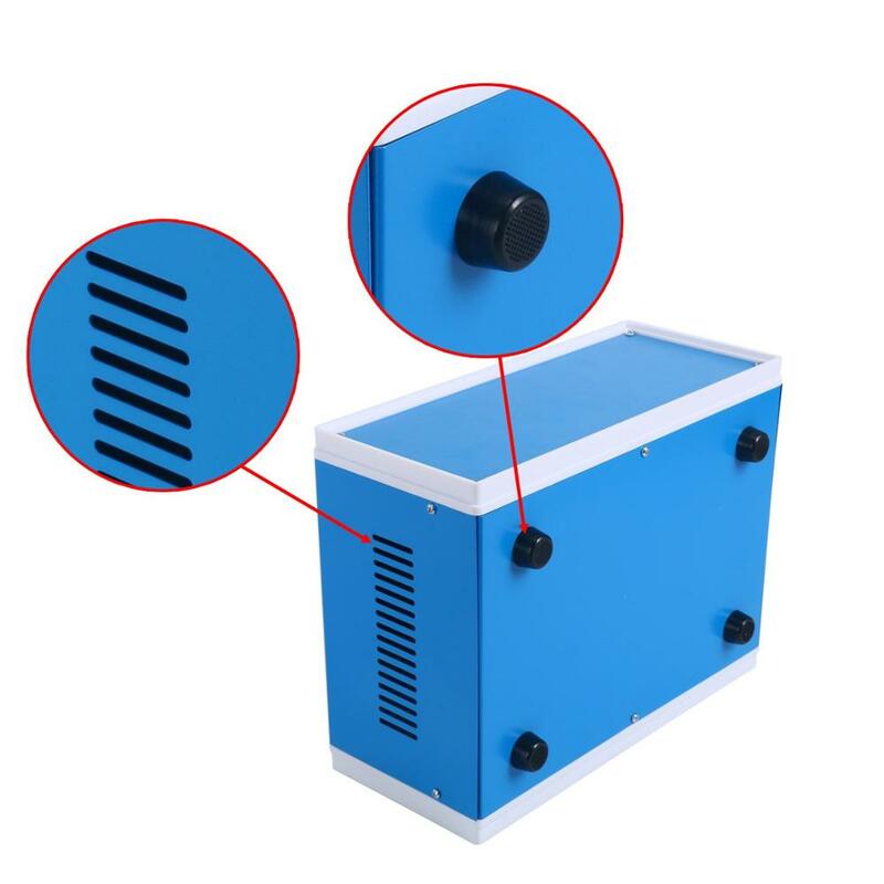Kotak proyek logam biru casing AU-1/2/3/4/5/7/12 catu daya rumah besi panel plastik ABS penutup kotak sambungan listrik Ind