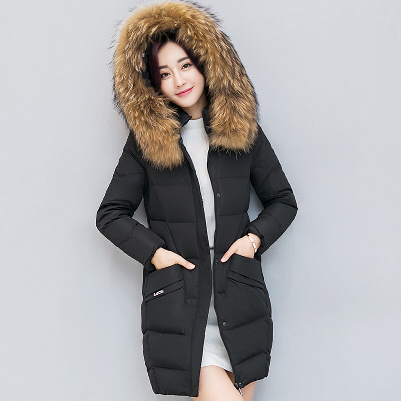 Зимняя женская длинная куртка 2020, женское плотное пальто, однотонная Повседневная парка с капюшоном, новые модные женские пальто
