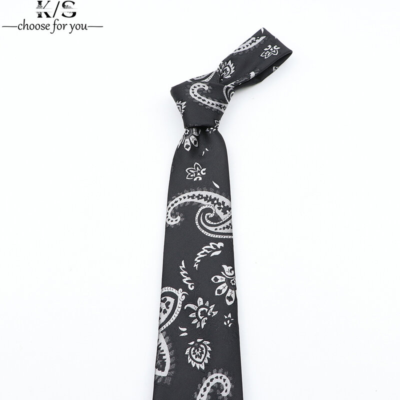 Corbata de poliéster con estampado Floral para hombre, corbatas coloridas de estilo bohemio de 8cm, para fiesta, regalo de cumpleaños
