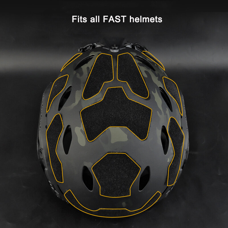 11 pçs capacete tático remendos gancho capacete fita capa capacete pegajoso acessórios se encaixa todos os capacetes rápidos