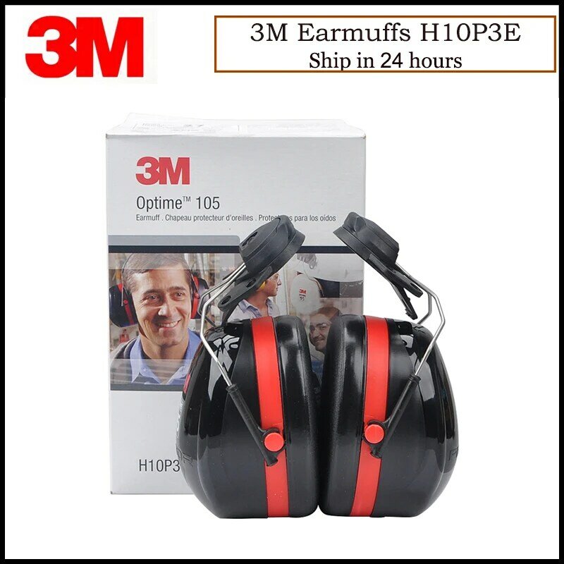 3M H10P3E Earmuffs Optime Earmuffs Hearing Conservation Anti-noise Hearing Protector for Drivers/Workers KU013
