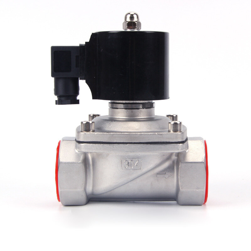 2/2  Normally Closed 12v Electric Solenoid Valve Water 24v 230v 24  1/2  3/4 Stainless Steel IP65 DIN Coil High Temperature