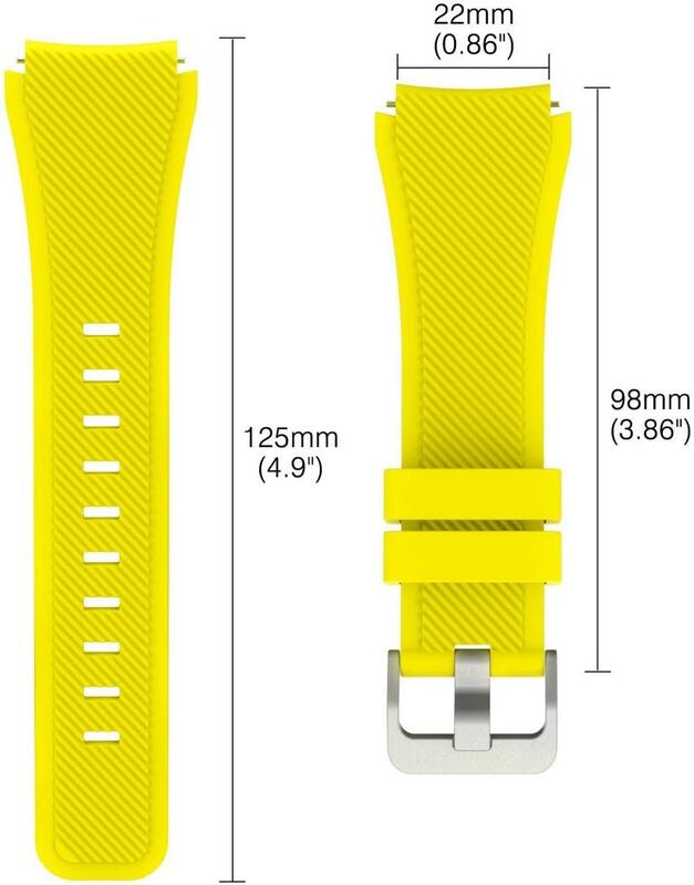 Cinturino da 20mm 22mm per Samsung galaxy watch4 44mm/40mm 5 pro active 2 Gear s3 bracciale in Silicone Correa Huawei Watch gt2/3/2e band