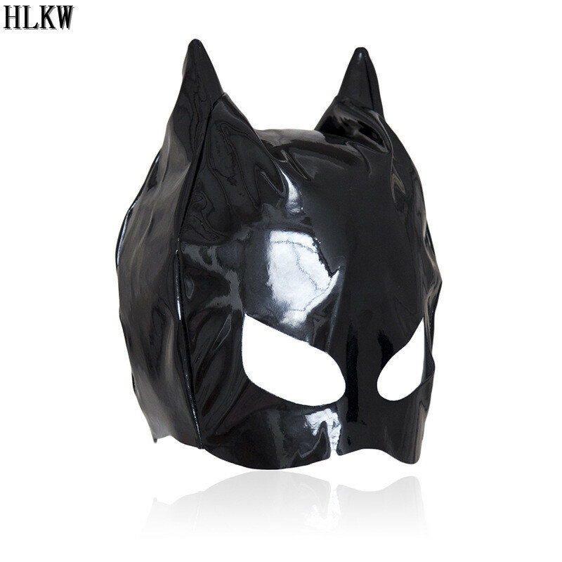 เซ็กซี่หนังแมวหน้ากากสำหรับผู้หญิง BDSM Fetish แมวสีดำหน้ากากฮาโลวีน Carnival PARTY Catwoman COSPLAY Face หน้ากากใหม่