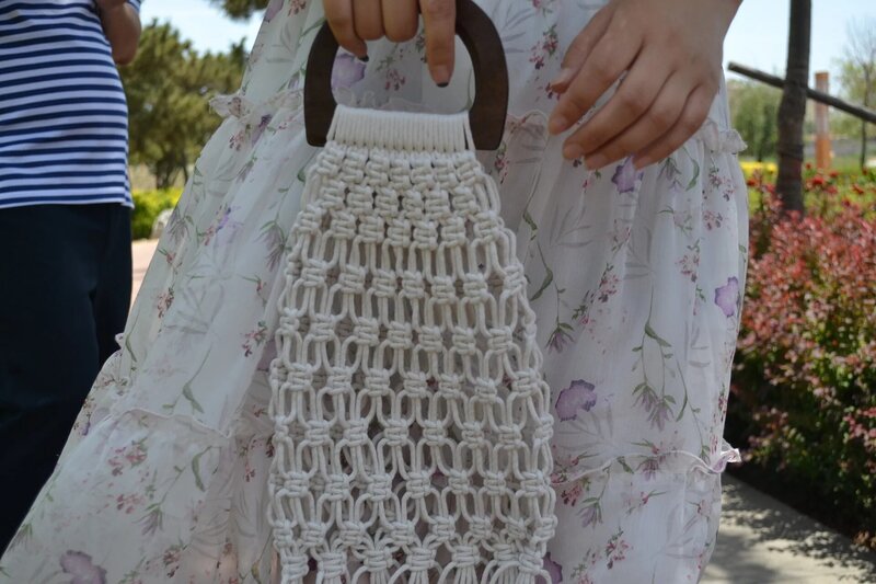Bolsa de palha de verão feminina, bolsa de mão com alça de madeira e algodão, a6290, novo, 2020