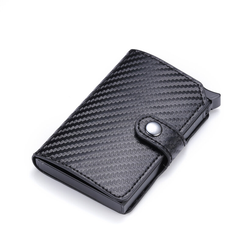 Чехол-кошелек унисекс ZOVYVOL, алюминиевый, с RFID-защитой от кражи, минималистичный, черный