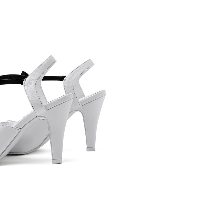 2021 estate nuove donne sandali Stiletto tacco alto Bowknot colore abbinato moda scarpe da donna