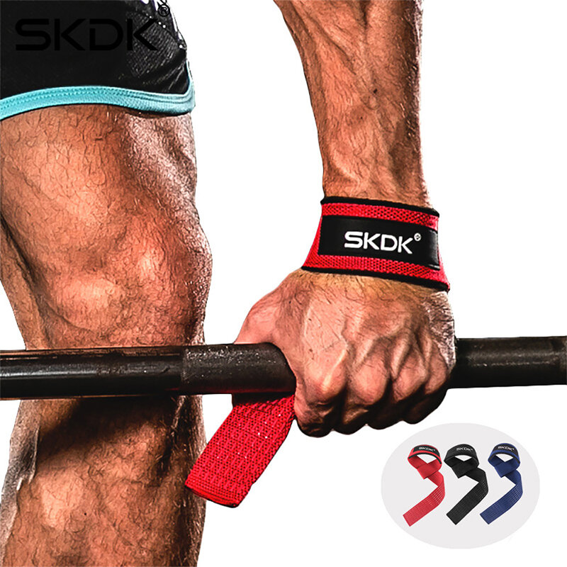 SKDK Gewichtheben Gym Anti-Slip Sport Sicherheit Handgelenk Riemen Gewichtheben Handgelenk Unterstützung Crossfit Handgriffe Fitness Bodybuilding
