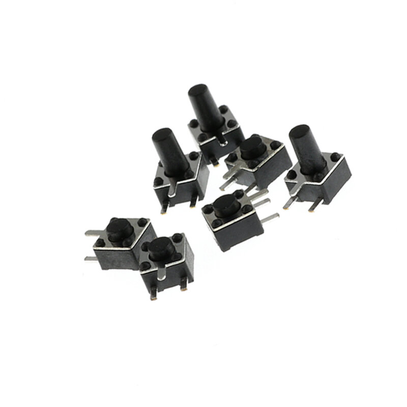 50 TEILE/LOS 4.5*4,5mm Momentary Takt Schalter Push Button Schalter 3PIN Micro Schalter Für TV/Heimgebrauch taste 4.5*4.5*3,8 4,3 5 6 7 8 MM