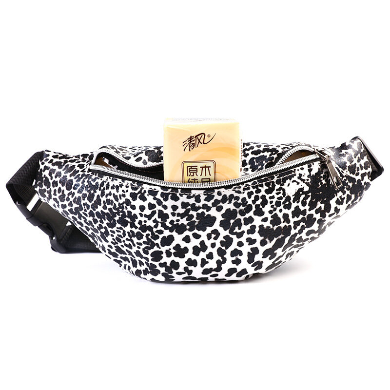 Pochete com estampa de oncinha feminina, bolsa de cintura transversal de ombro, com estampa de leopardo, para mulheres da moda, nova, 2021