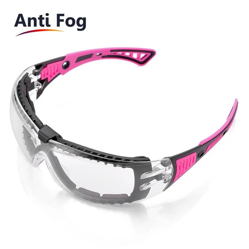 SAFEYEAR Safety Glasses Anti-Shock PC Lens Goggles Splash UV Windproof Riding Protective Working Eyewear Clear For Women&Mens