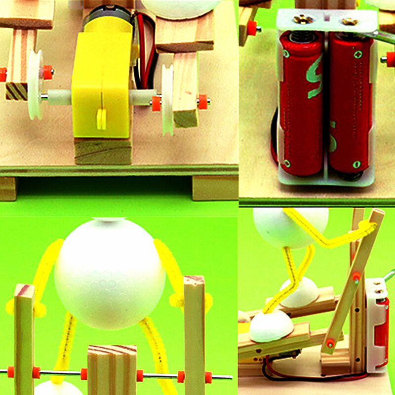 Mainan Sains Kit Robot Kebugaran untuk Anak Laki-laki Mainan Pendidikan Eksperimen Fisika Pembelajaran Tecnologia Robot Batang untuk Anak-anak 8 Tahun