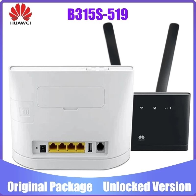 Desbloqueado huawei b315 B315s-519 B315s-608 B315s-22 B315s-607 4g lte cpe hotspot wifi roteador mais 4g antena