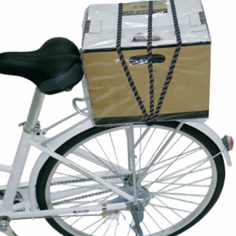Bicicleta rack de bagagem transportadora banda elástica bicicleta carga cremalheiras amarradas tiras de borracha corda banda com ganchos acessórios da bicicleta mtb