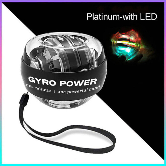 LED Ball Self เริ่มต้น Gyroscopic Powerball Gyro พร้อมเคาน์เตอร์แขนกล้ามเนื้อเทรนเนอร์ฟิตเนส ITSMART