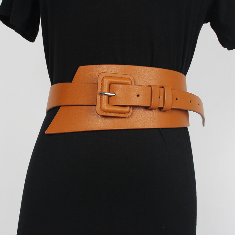 2021 accessori per camicie eleganti da donna abito semplice e Versatile cintura in vita versione ampia con corsetto rosso nero