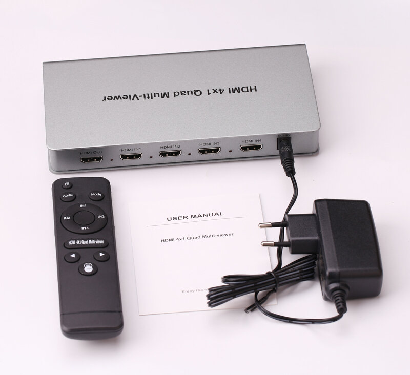 4X1 HDMI Multi-Viewer 1080P HDMI Quad Splitter Real Time Multiviewer Seamless Switch Switcher PC To HDTV