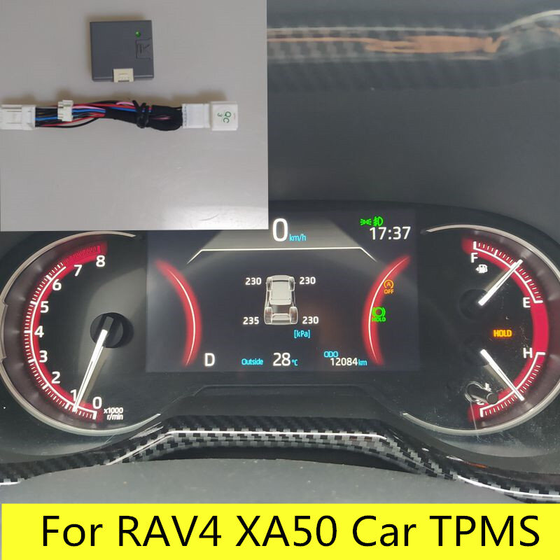 Sistema de control de presión de neumáticos TPMS para coche, cuadro de instrumentos LCD, display de auto, alarma de seguridad, para Toyota Rav4 Xa50, 2019 2020