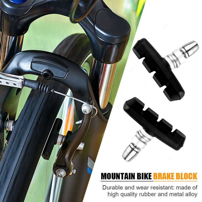 Тормозные колодки с ЧПУ для велосипеда, резиновые Тормозные колодки 55 мм для дорожных и горных велосипедов, 2 пары