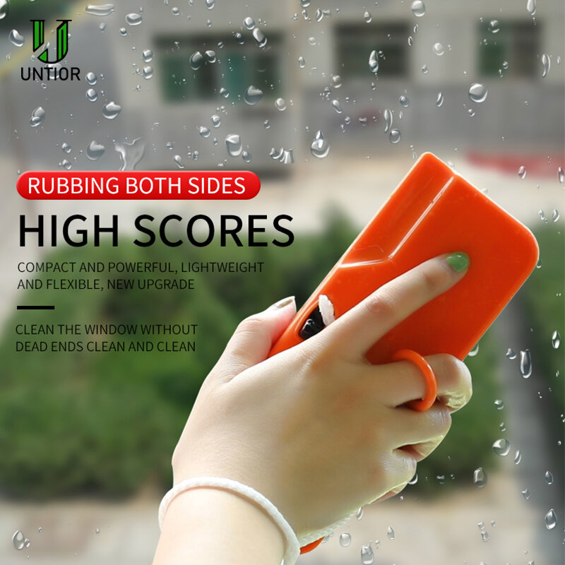 UNTIOR 2019 New Magnetic Window Cleaner for Single Glazing Windows Portable Useful Glass Cleaning Tool with Cloth for Home Use