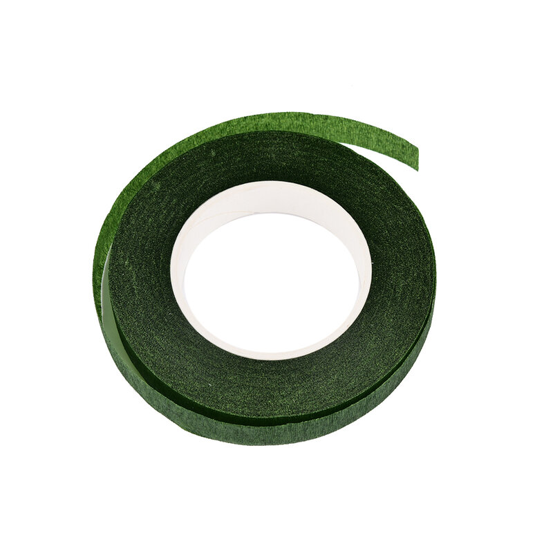 1個グリーン装飾マスキングテープ造花花幹テープesealable弾性テープdiy用品