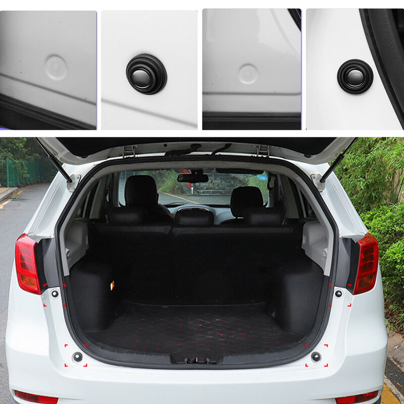 10 pçs silicone auto porta choque adesivos absorvente almofada de choque interruptor amortecedor amortecedor acessórios do carro universal