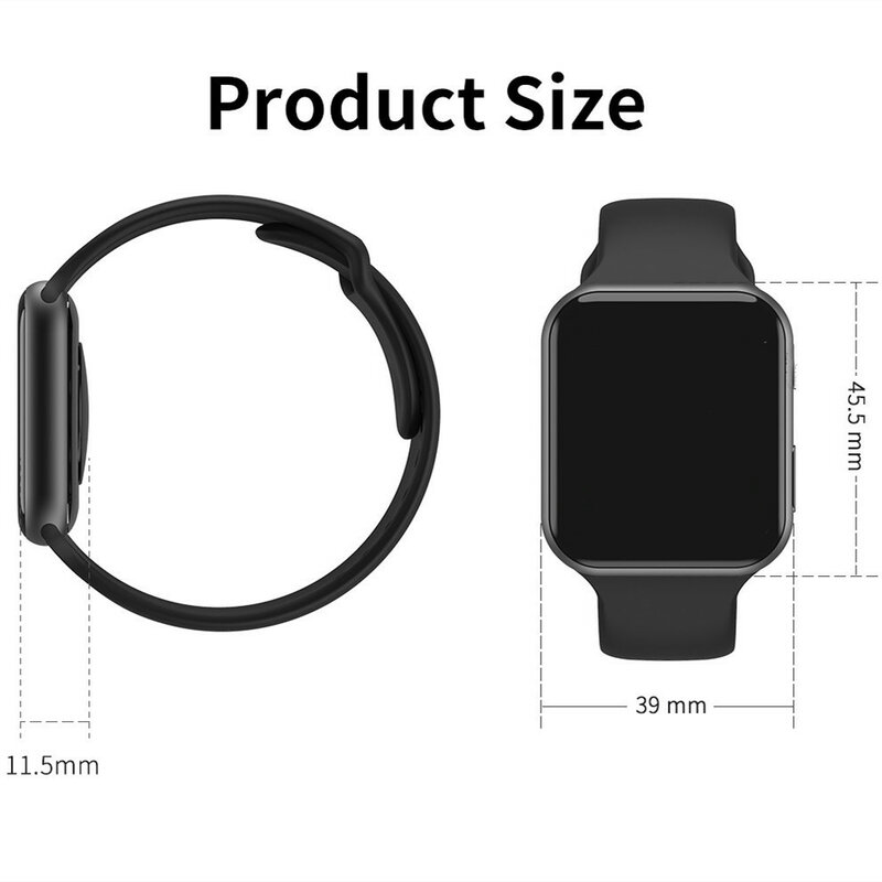 Smartwatch iwo 11 lite (versão baixa) série 5 freqüência cardíaca à prova dwaterproof água relógio inteligente para apple iphone xiaomi pk t80 p70 p80 q9 b57
