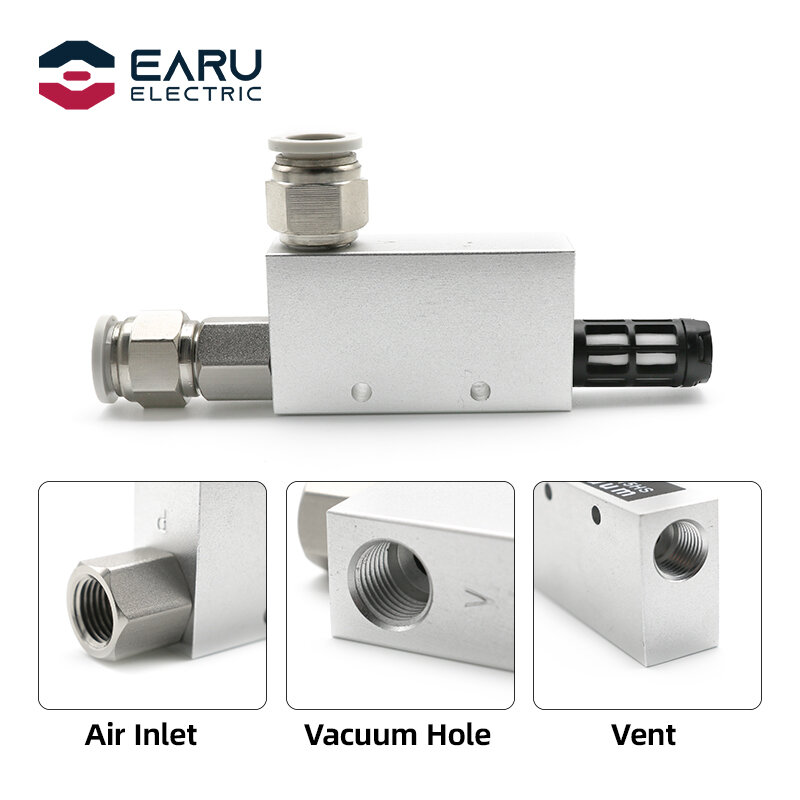 Generador de vacío de aire, eyector de escape, presión neumática, ACV, CV-10, 15, 20, 25, válvula de Control negativa wyrzutnik prozniowy