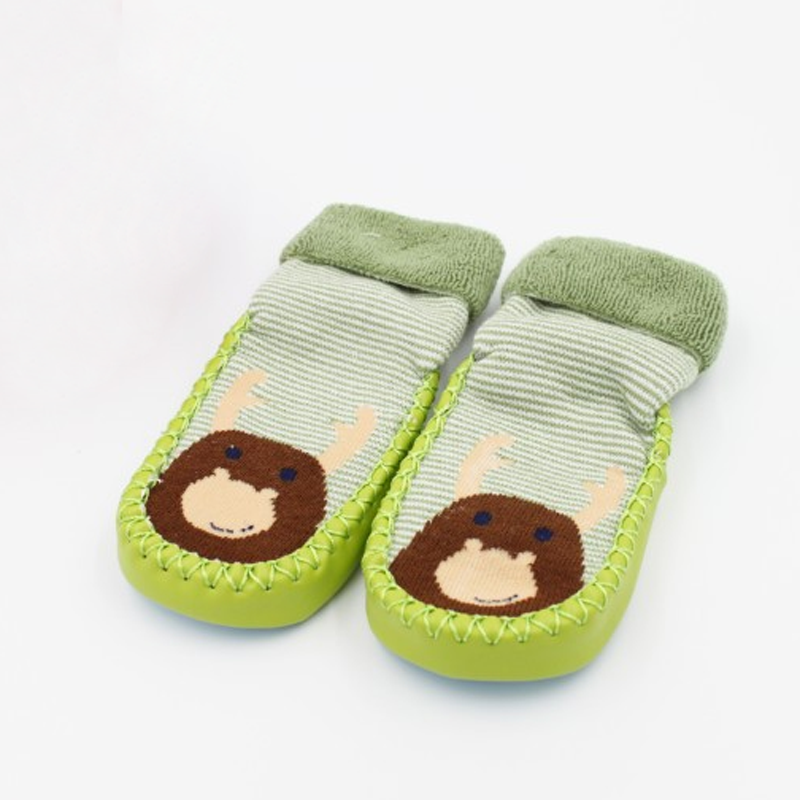 Nouveau automne et hiver enfants bébé bambin chaussettes plancher antidérapant dessin animé bébé chaussette