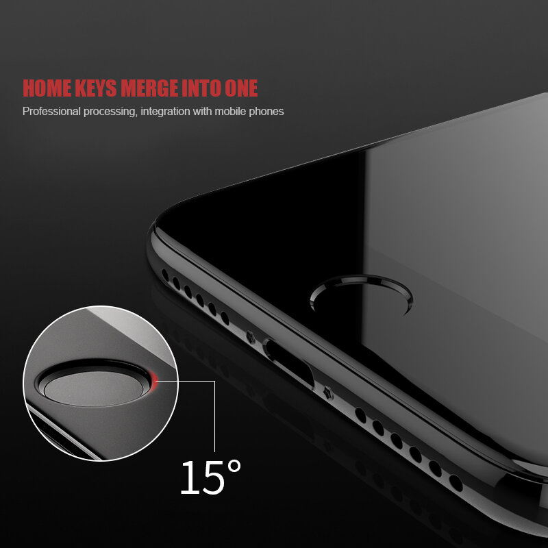 9D Full Cover กระจกนิรภัยสำหรับ iPhone 8 7 6 6S Plus 5 5s SE 2020ป้องกันหน้าจอบน iPhone 11 Pro XS Max X XR ป้องกันฟิล์ม