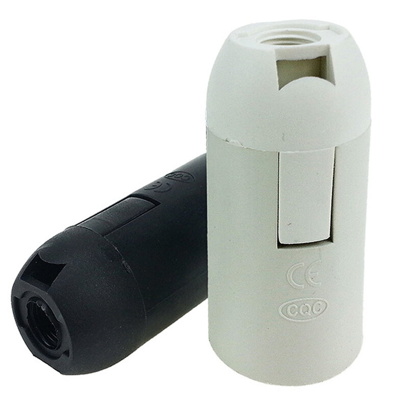 White CE 2A E12 E14 card-type Lampholder Lighting fixture LED Bulbs Head Base Saving Light Socket White Black 250V