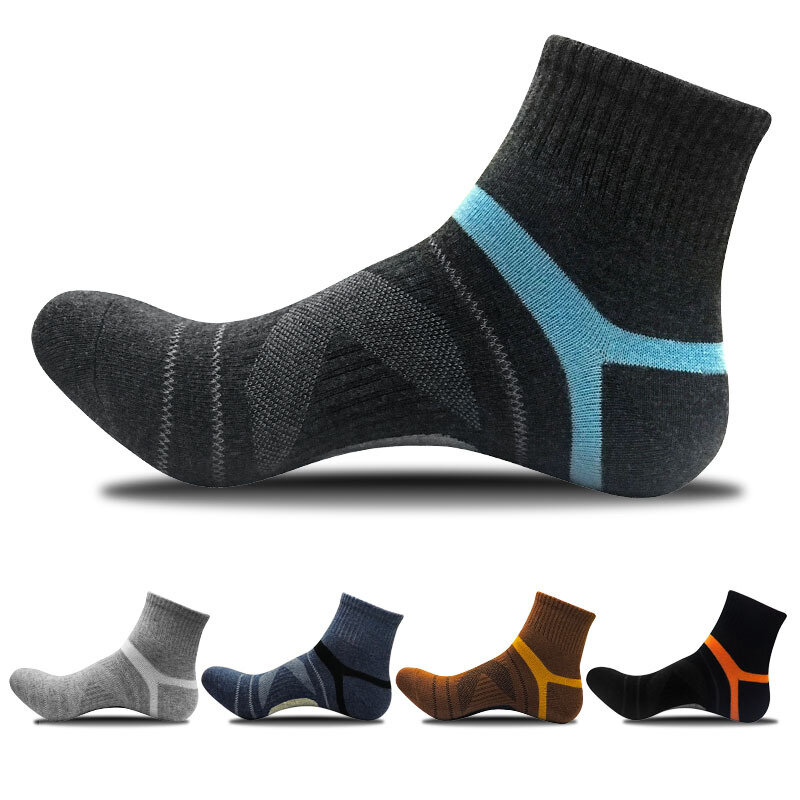 5 pairs/lot Cotton man socks compression socks boy thick winter Standard meias Good Quality breathable sheer work socks New