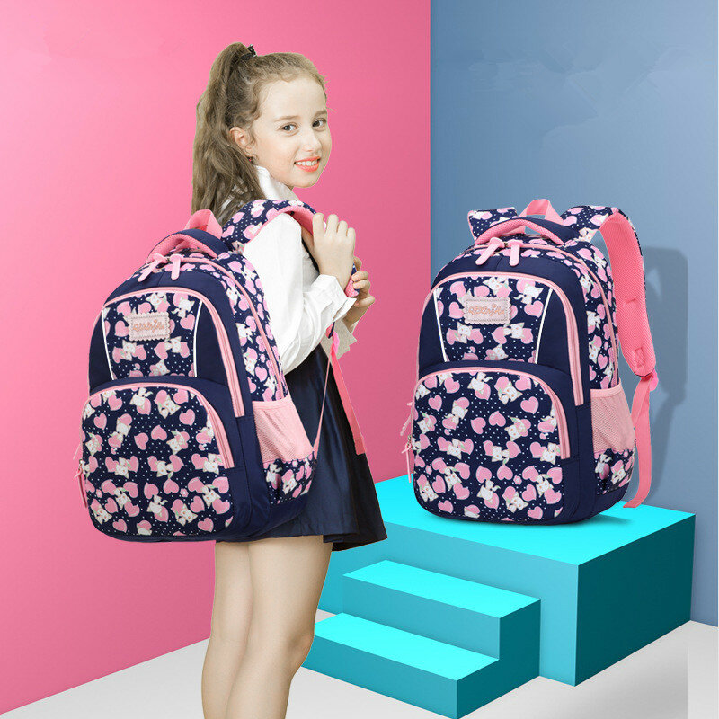 Вместительные детские школьные сумки для девочек-подростков, рюкзак с принтом, прочный дышащий Школьный рюкзак, рюкзаки escola
