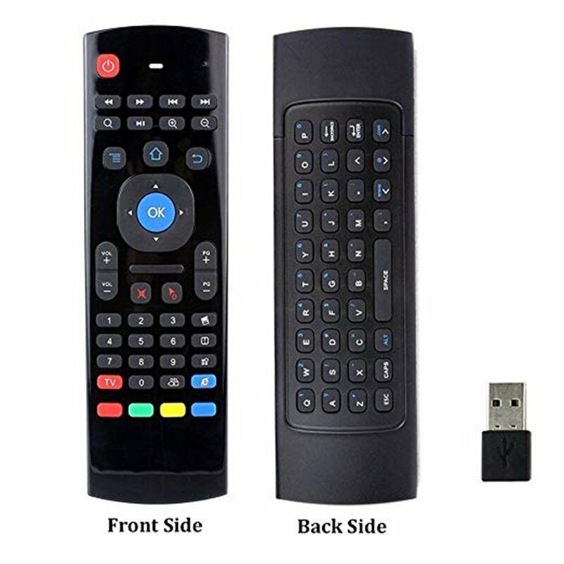 Mx3 ratón de aire voz retroiluminación Android inteligente inalámbrico ratón remoto Control T3 de Mouse y Teclado TV caja de teclado inalámbrico