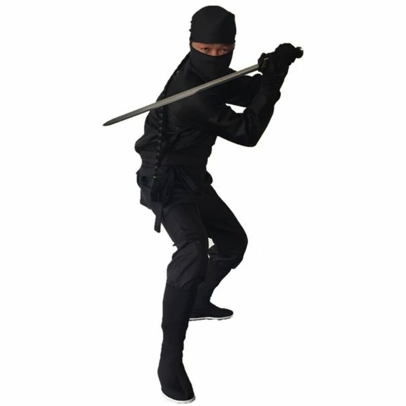 Fantasia chinesa de ninja para homens e mulheres, traje masculino e feminino acolchoado para kung fu