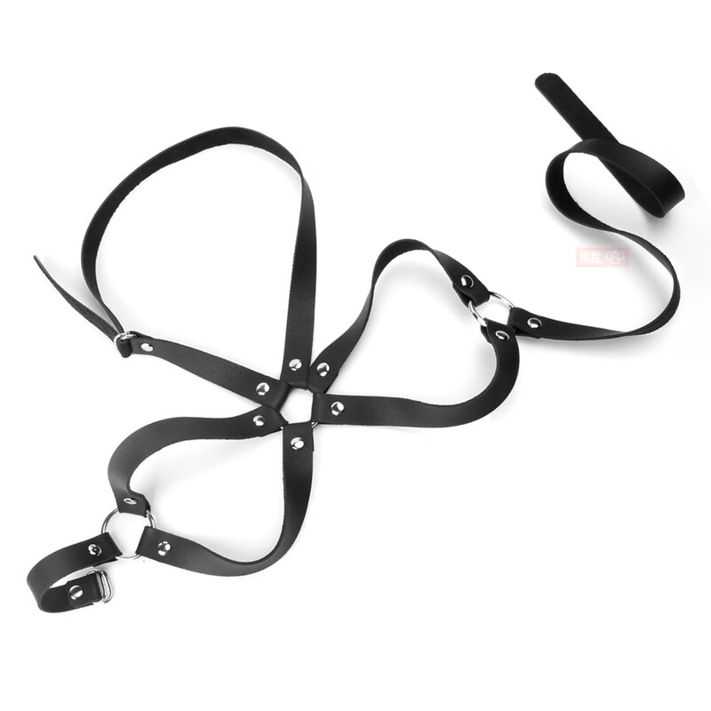 10pcs Bondage Set Bdsm Sex Exotic Accessories Sex-product Adjustable REAL Leather SM Handcuffs Whip Rope Sex Toys For Woman
