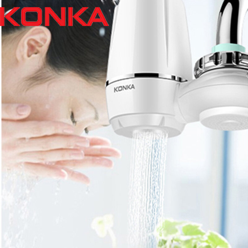 KONKA-Purificateur d'eau du robinet lavable en céramique, filtre à eau de cuisine percolateur, élimination de la rouille et des bactéries, filtre de rechange