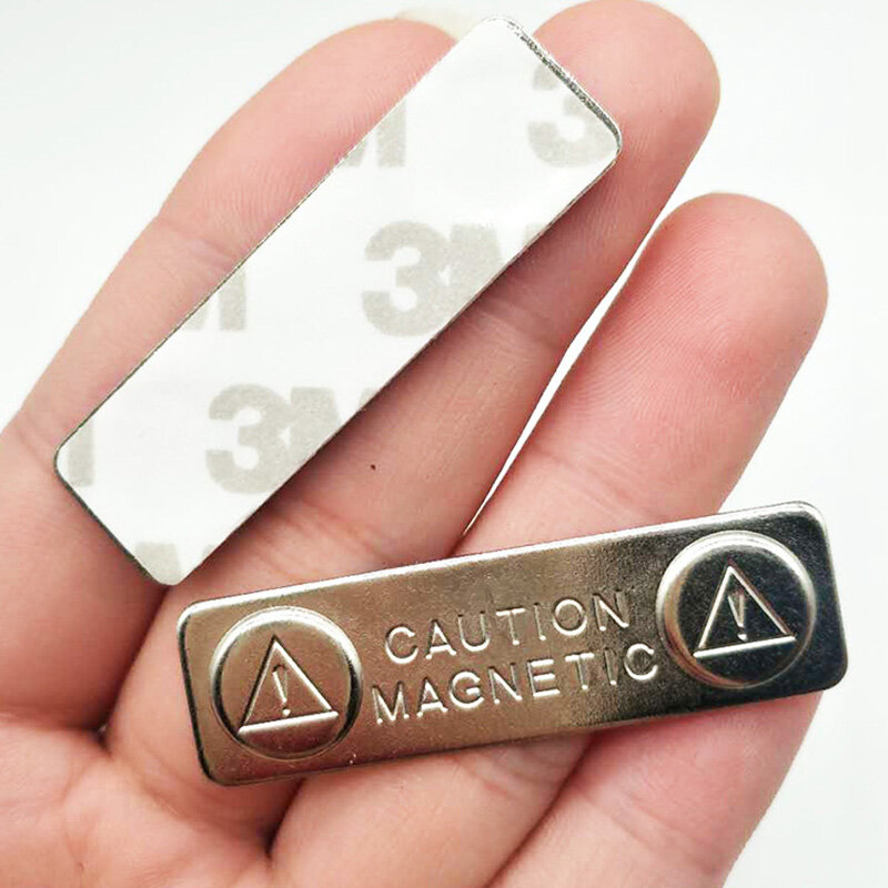 Etiquetas magnéticas fuertes para Nombre, sujetador de Metal para tarjeta de identificación, soporte de fijación duradero, soporte para cremación dq-drop, 10 Uds.