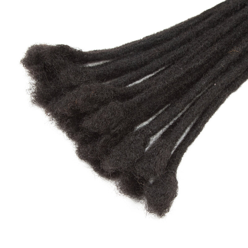 RemyForte, дреды, 100% человеческие волосы, плотные афро кудрявые человеческие волосы для плетеных косичек, человеческие волосы для наращивания, 20/40/60 прядей/лот