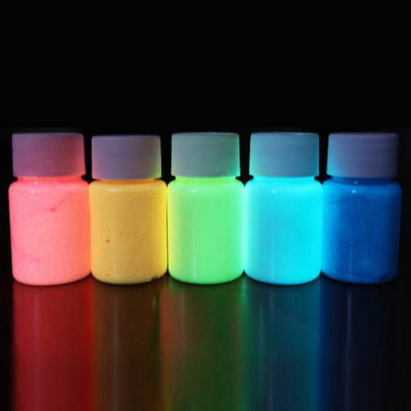 Pigmento luminoso líquido que brilla en la oscuridad, no tóxico para pintura de uñas, maquillaje de resina