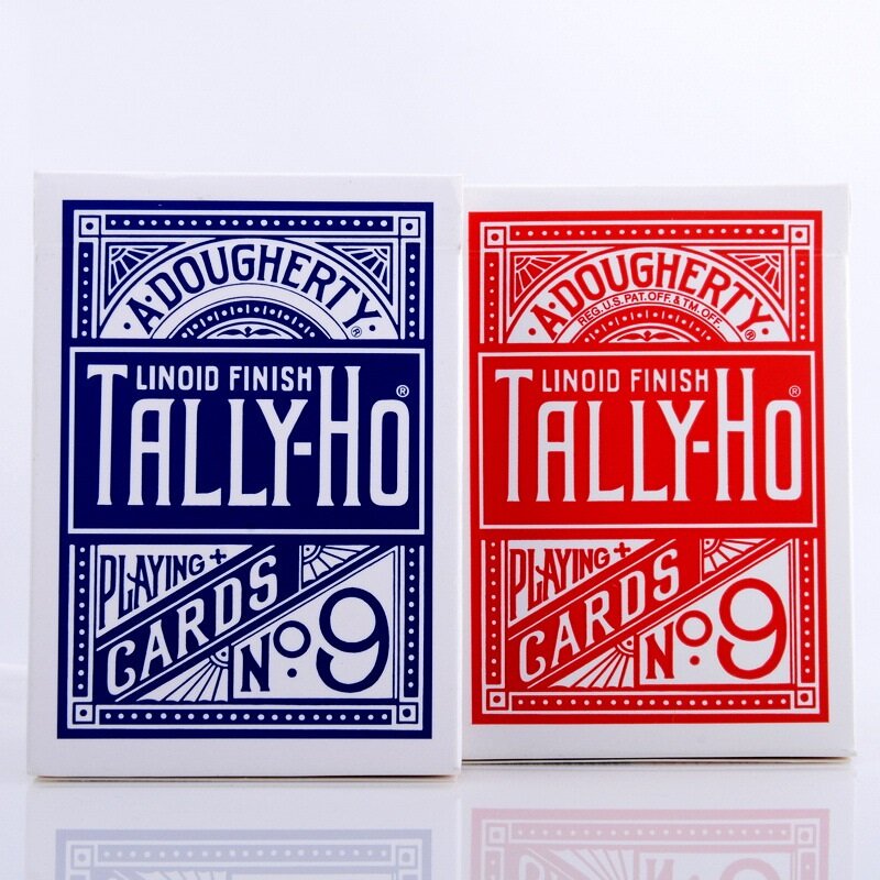 Tally-Ho No.9 Deck Fan/okrągłe tylne karty do gry USPCC kolekcjonerskie Hobby pokerowe i przedmioty kolekcjonerskie