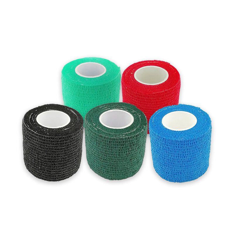 5pcs 2.5cm*450cm Disposable Tattoo Bandage For Handle With Tube Tightening Of Tattoos Accessories Random Color