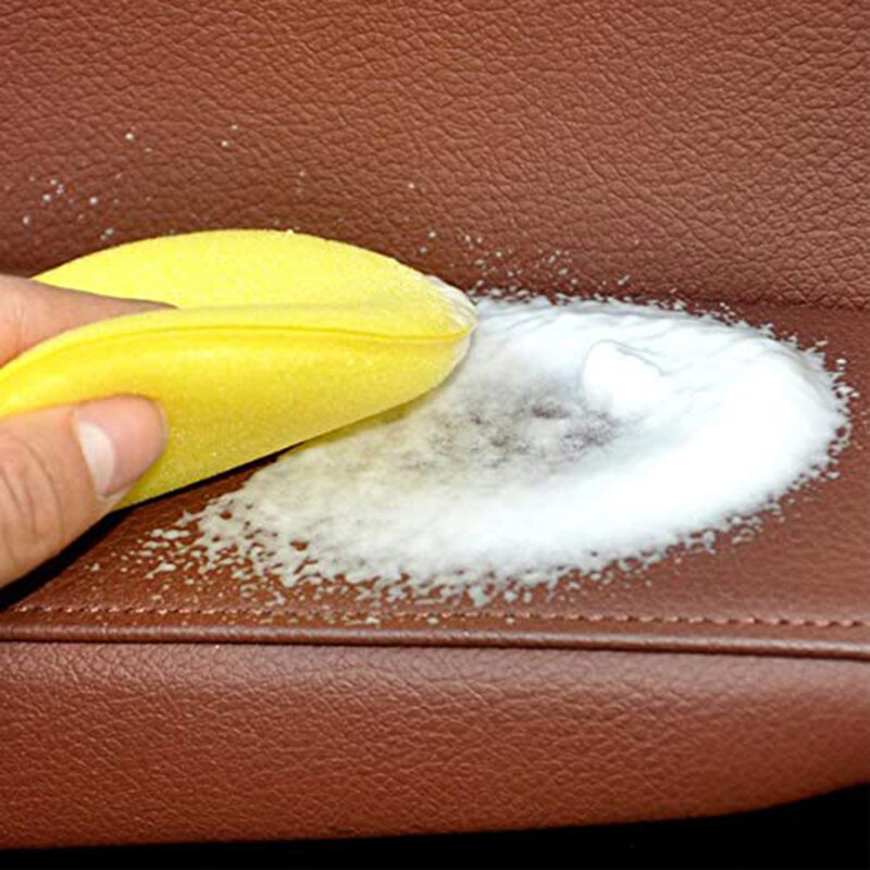 Almohadilla de esponja para limpieza de coche, almohadilla aplicadora para encerar y quitar cera, 12 unids/set