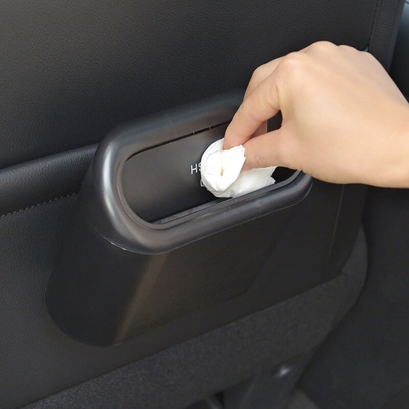 1L Car Interior Storage Case cestino Push Can Mini vassoio pattumiera scatola della spazzatura porta sedile Clip supporto supporto accessori automobilistici