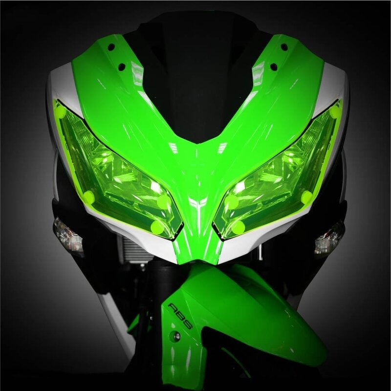 Capa de proteção para farol de motocicleta, para kawasaki ninja 300, 250, ninja250, ninja300