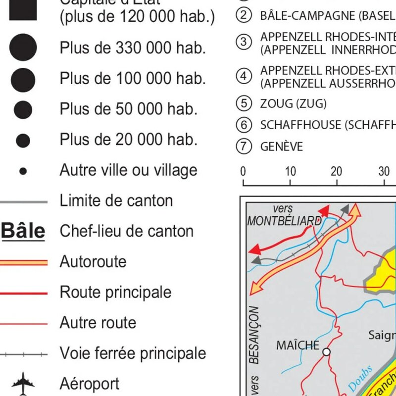 Карта транспорта Швейцарии на французском нетканом холсте, 225*150 см, большой постер, домашний декор, школьные принадлежности