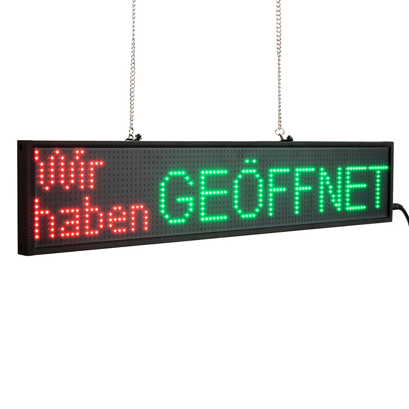 Panneau d'Affichage LED à Défilement P5 de 50cm, Panneau Publicitaire Programmable Wi-Fi, Document Complet, pour les Entreprises, PR73