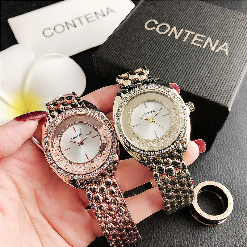 Reloj Vintage con diamantes de imitación para mujer, pulsera de cuarzo, esfera pequeña, 2020