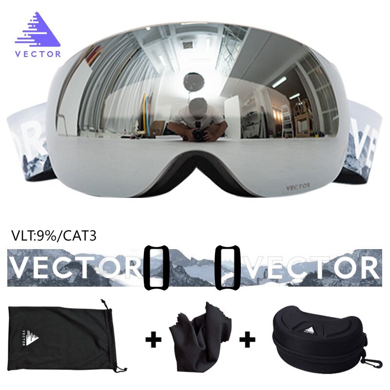 Magnetic Ski Goggles 2020 Winter Women Snowboard Goggles Glasses UV400 Protective Anti-Fog Snow Ski Mask Glasses Outdoor Sport