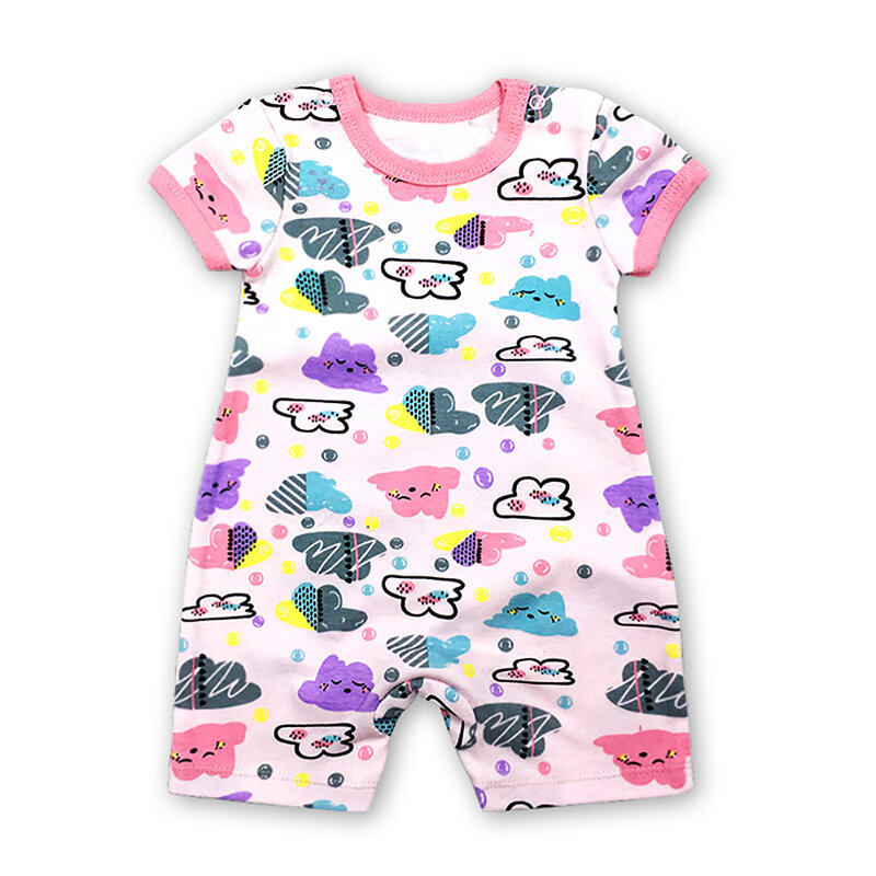Pagliaccetti estivi per bebè 0-24M Short Home Wear neonati neonato vestiti per neonato tuta per neonato in cotone